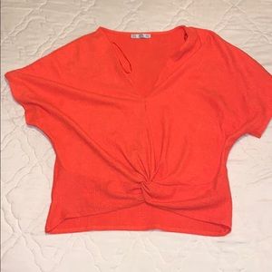 Zara orange short sleeve